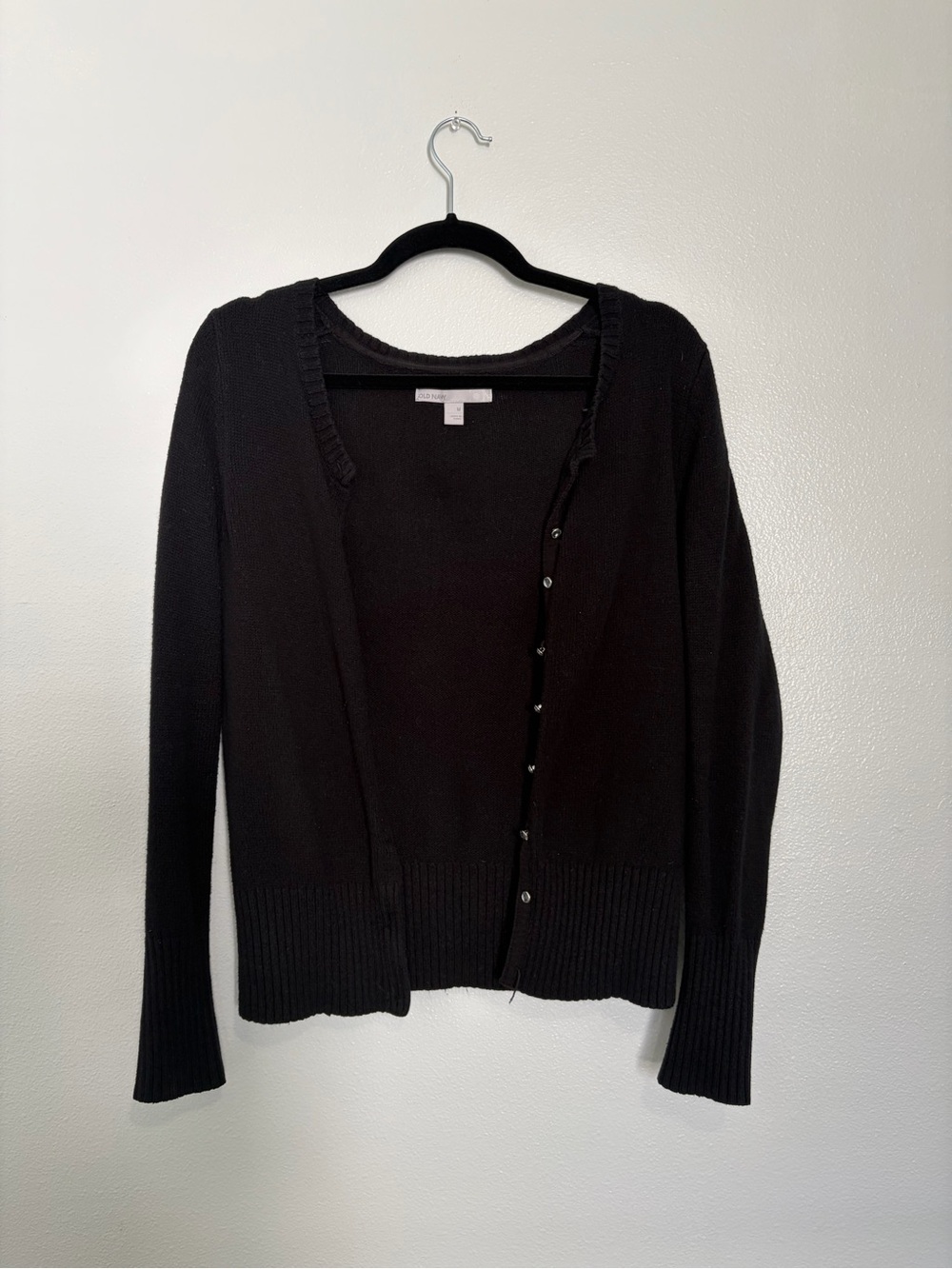 Old Navy Women’s M Black Button Front Cardigan Sweater